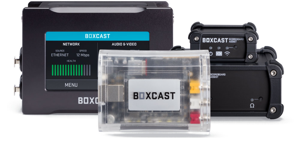 BoxCaster Pro, BoxCaster, and Scoreboard Assist