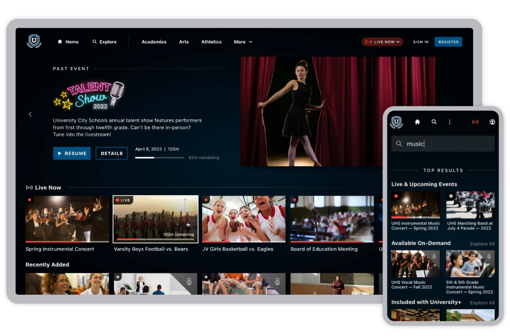 File organization within an OTT app