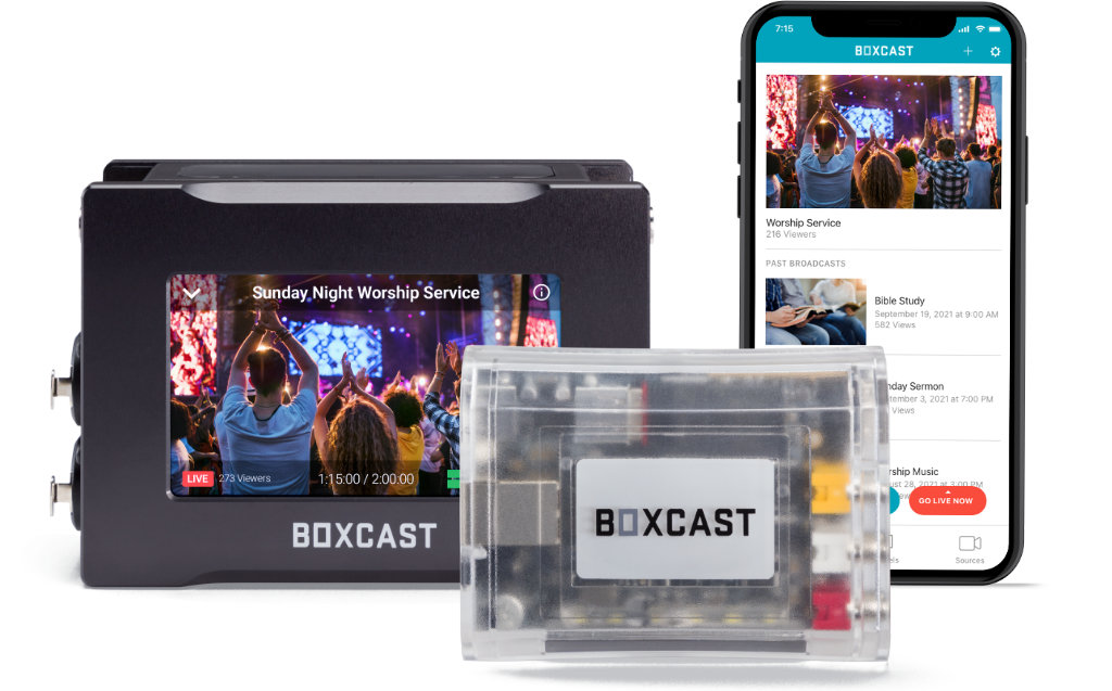 BoxCaster Pro, BoxCaster, and Broadcaster App