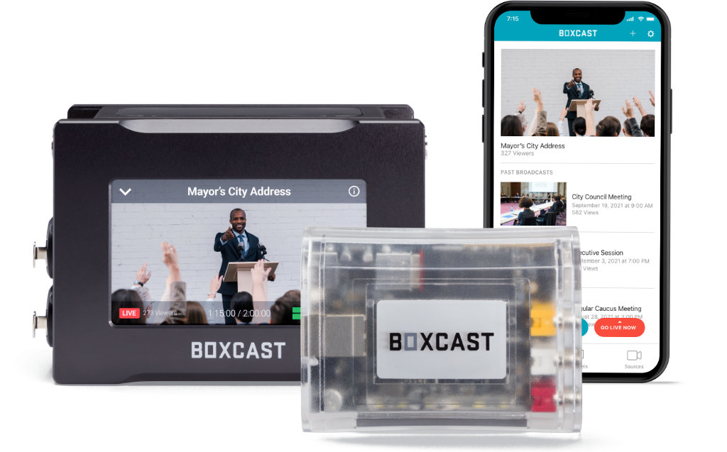 BoxCaster Pro, BoxCaster, and Broadcaster App