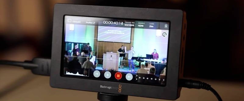 Blackmagic Video Assist monitor