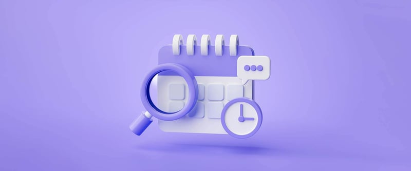 illustration of a digital event calendar