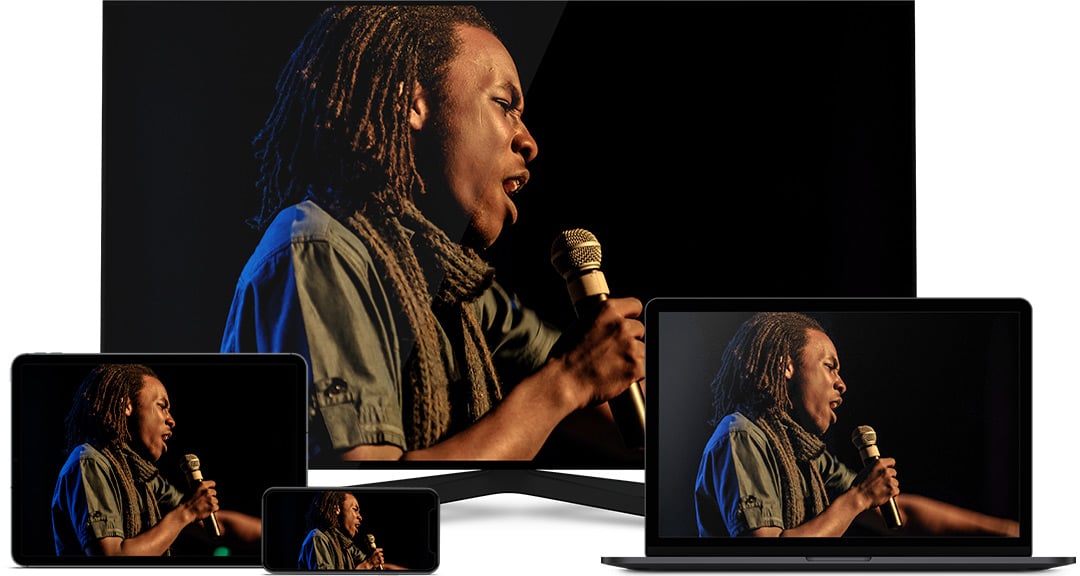 Singer streaming on multiple devices