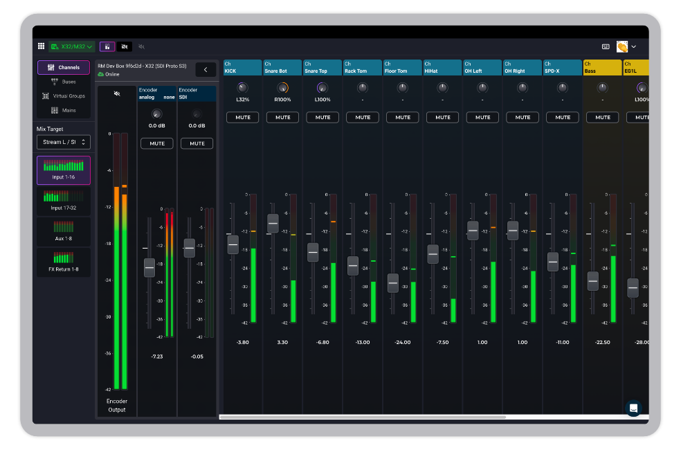 Mixing Station Web interface