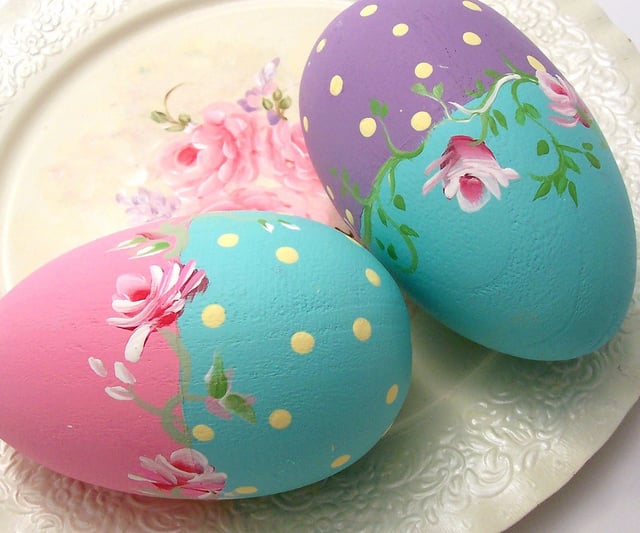 Image: Beautifully painted Easter Eggs