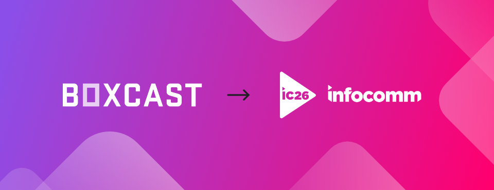 BoxCast and InfoComm logos