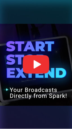 Start, Stop, and Extend Broadcasts Directly from Spark video thumbnail