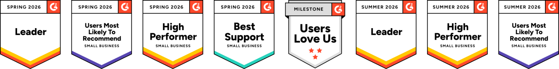 BoxCast's Spring and Summer G2 badges