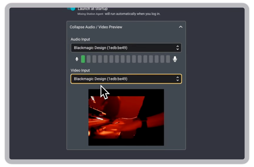 Mixing Station Agent interface