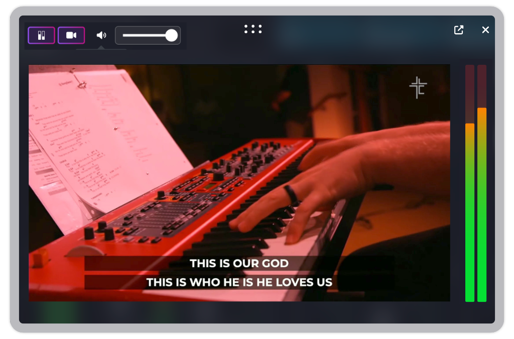 Video preview in Mixing Station Web