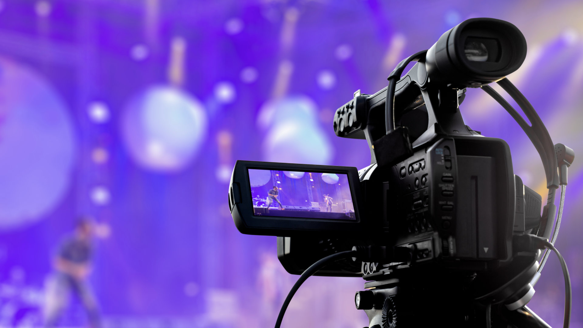 Video camera during a live stream