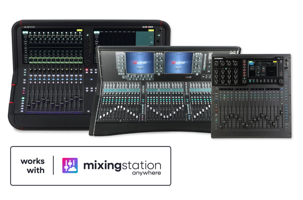 Allen & Heath mixers that have the Works with Mixing Station Anywhere certification