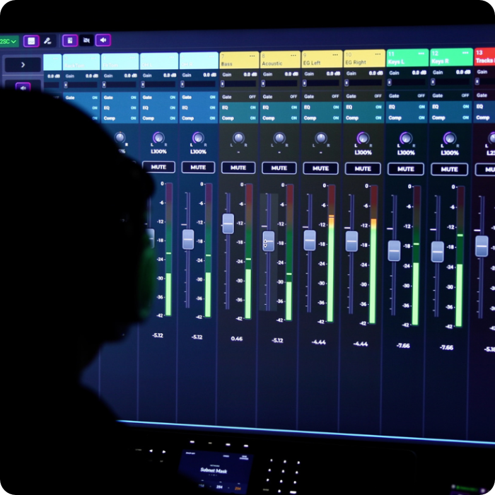 Person using Mixing Station Anywhere