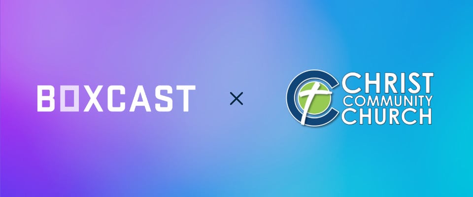 BoxCast + Christ Community Church logos