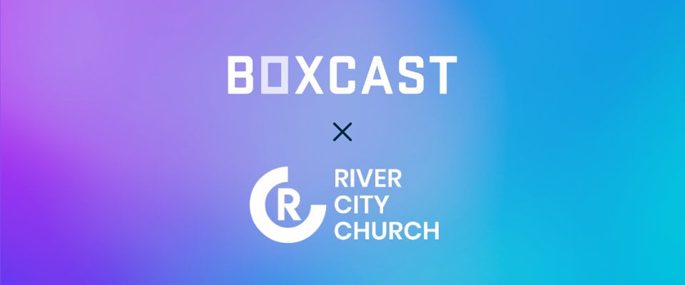 BoxCast + River City Church logos