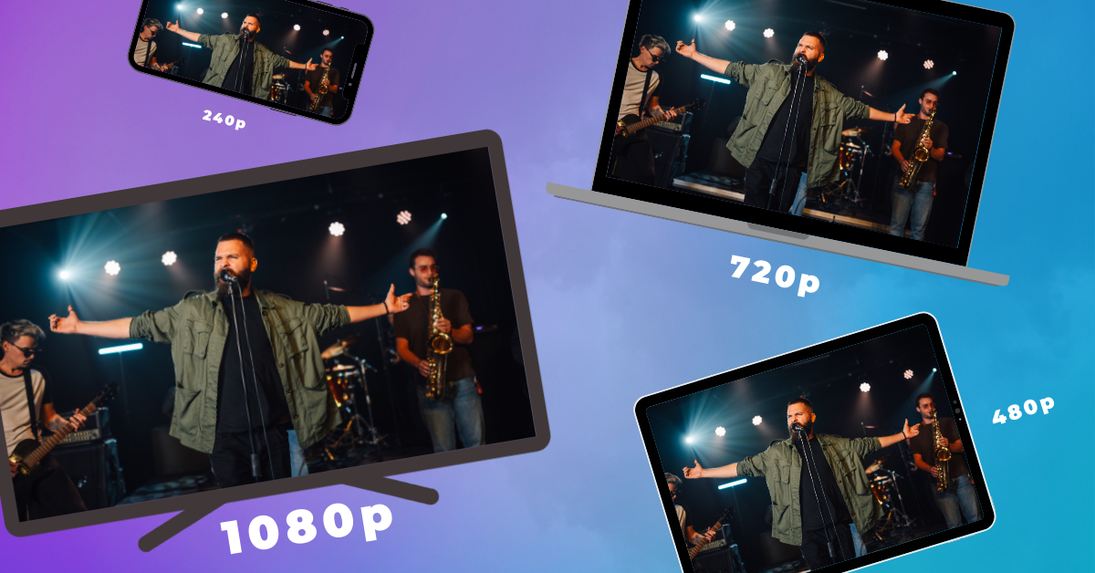 Display of Different Video Qualities