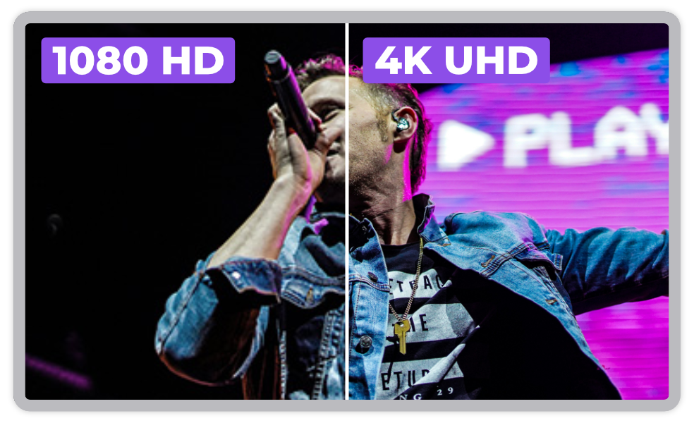 1080p HD video versus 4K UHD video