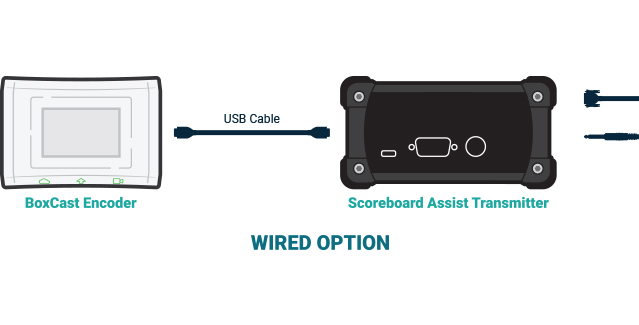 Graphic Showing WIRED option connection