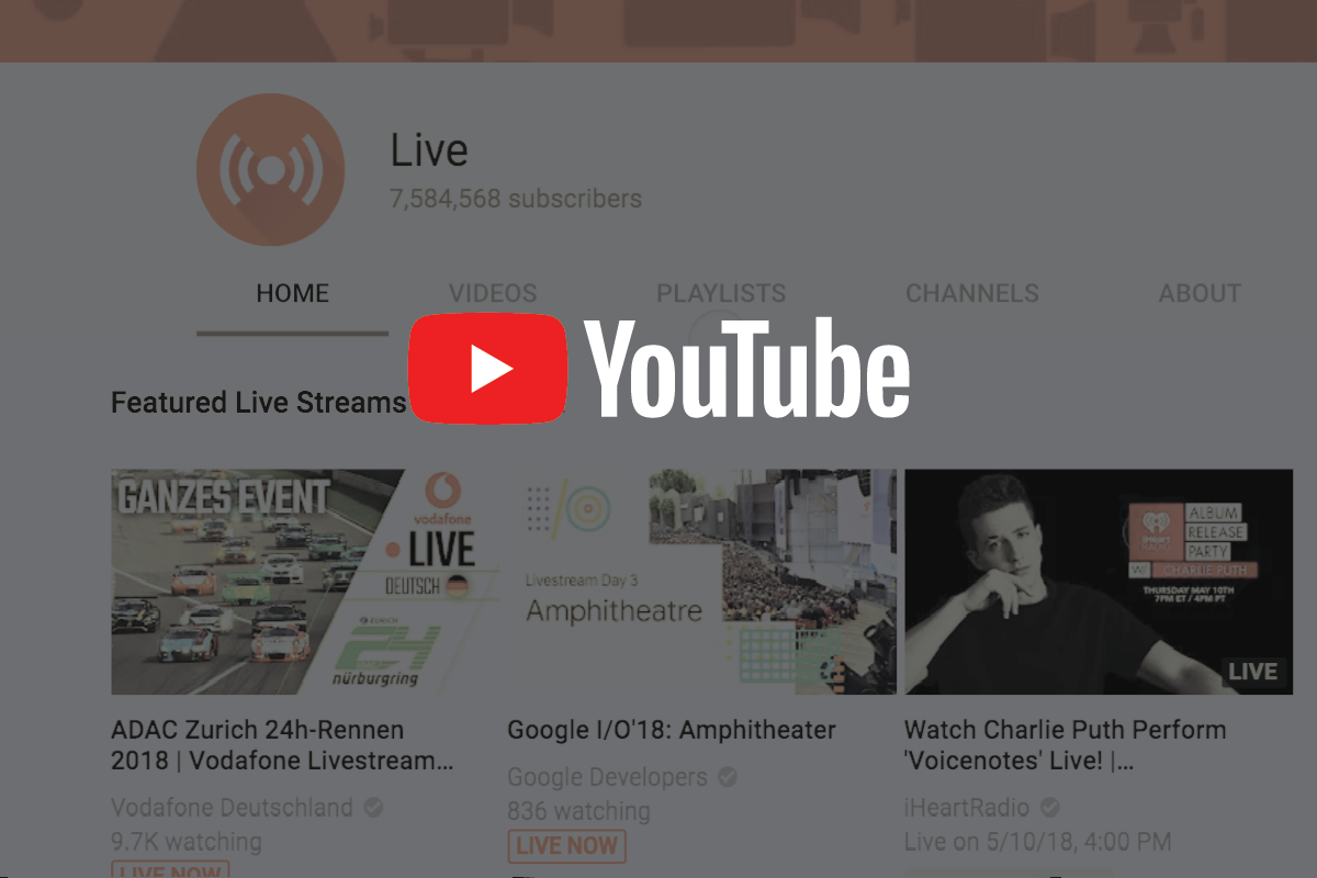 YouTube Live UI Screenshot