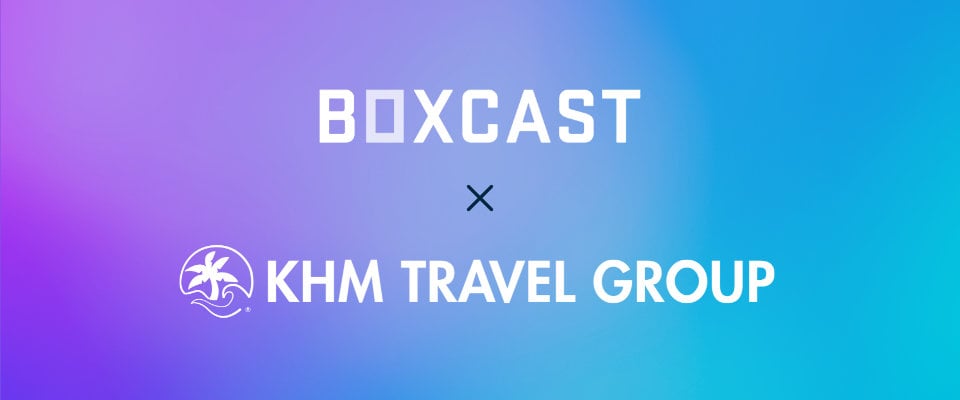 BoxCast + KHM Travel Group logos