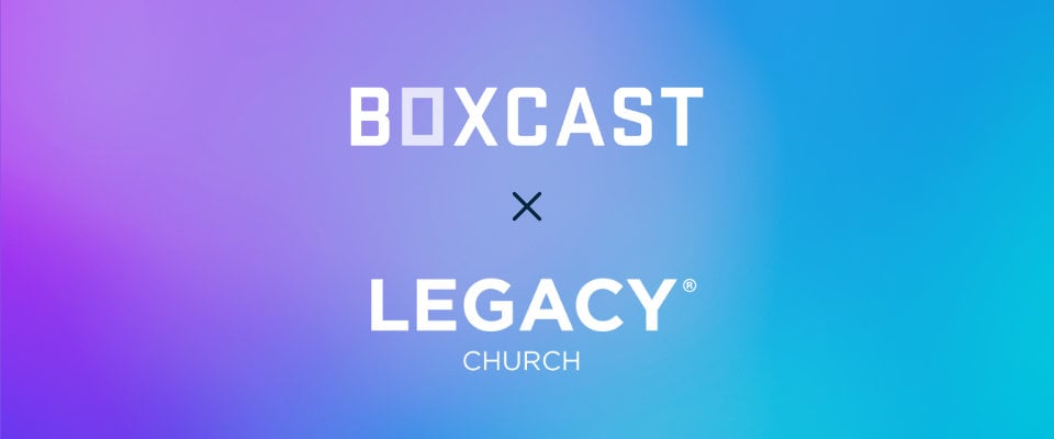 BoxCast and Legacy Church logos