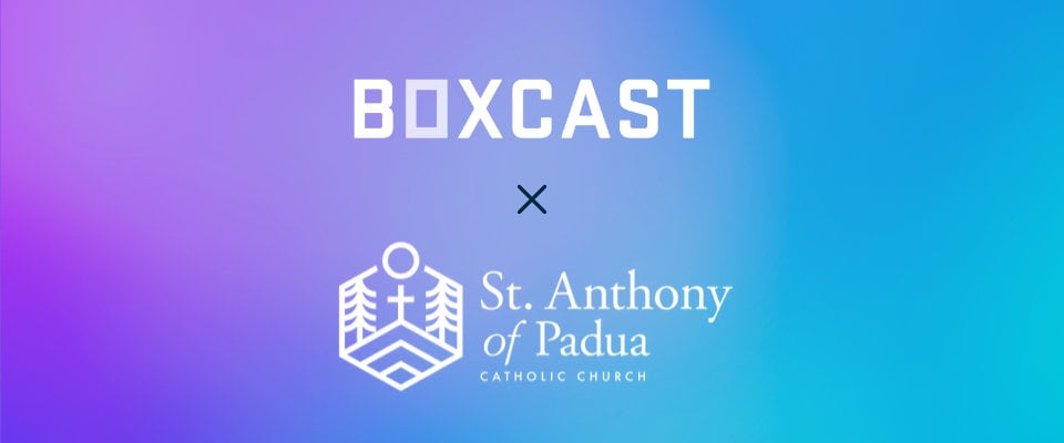 BoxCast and St. Anthony of Padua logos