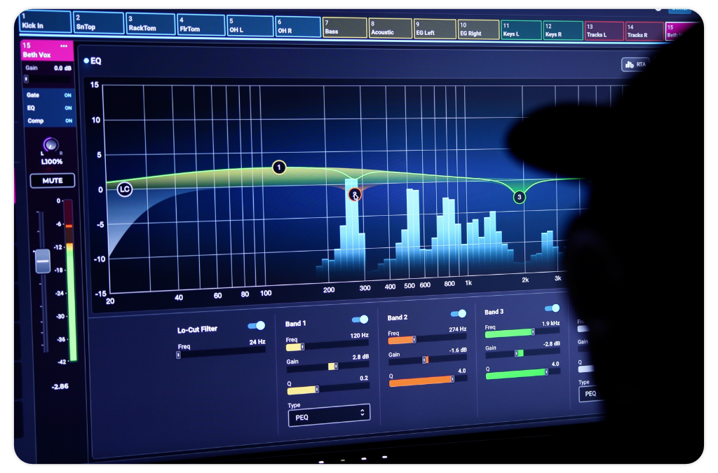 Person using Mixing Station Anywhere